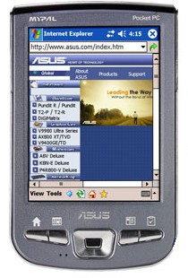 Asus MyPal A730w részletes specifikáció
