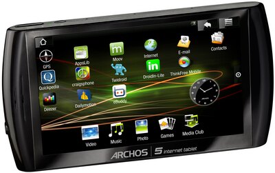 Archos 5 Internet Tablet 8GB részletes specifikáció