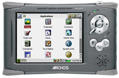 Archos PMA400 30GB részletes specifikáció