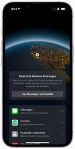 apple iphone 16e messages via satellite 250219
