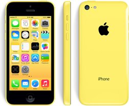 APPLE IPHONE 5C FRONT BACK RIGHT YELLOW