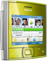 NOKIA X5-01 GREEN FRONT RIGHT