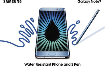 SAMSUNG GALAXY NOTE 7 05 BLUE WATER RESISTANT 2P