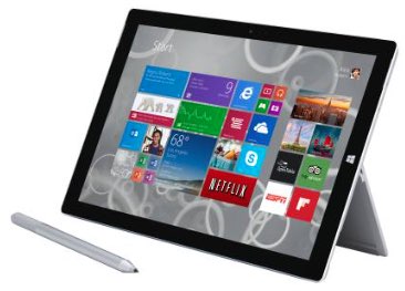 Microsoft Surface Pro 3 Tablet 128GB 1631 részletes specifikáció