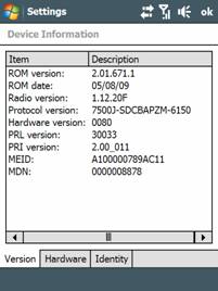 Alltel HTC Touch Pro ROM frissítés MR1 2.01.671.1 WWE