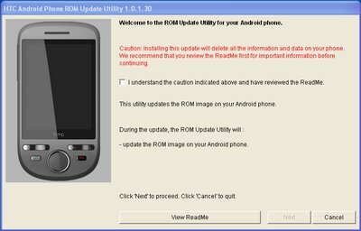 Orange HTC Tattoo ROM frissítés adatlap