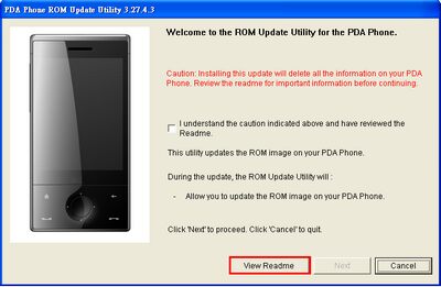 HTC Touch Diamond ROM frissítés 2.03.401.3 kép image
