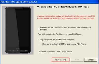 HTC HD2 ROM frissítés 3.14.405.2