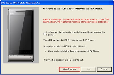HTC Touch Diamond2 Windows Mobile 6.5 ROM frissítés 2.16.405.4