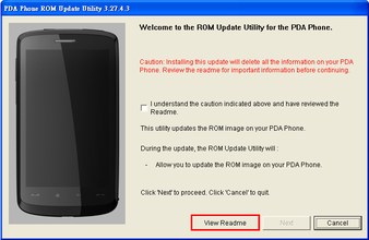 HTC Touch HD ROM Upgrade EU ROM frissítés 1.56.4xx.x