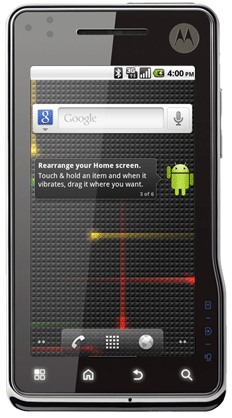 Motorola Milestone XT720 Android 2.2 rendszerfrissítés kép image