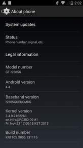 Samsung GT-i9505G Galaxy S4 Google Play Android 4.4 KitKat OTA rendszerfrissítés KRT16S