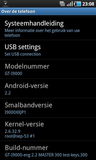 Samsung GT-i9000 Galaxy S Android 2.2 OS frissítés  I9000XXJP1 adatlap