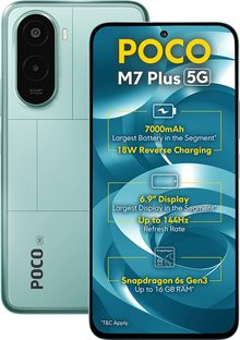 Xiaomi Poco M7 Plus 5G Base Edition Dual SIM TD-LTE IN 128GB 25057PC09I  (Xiaomi Spring)